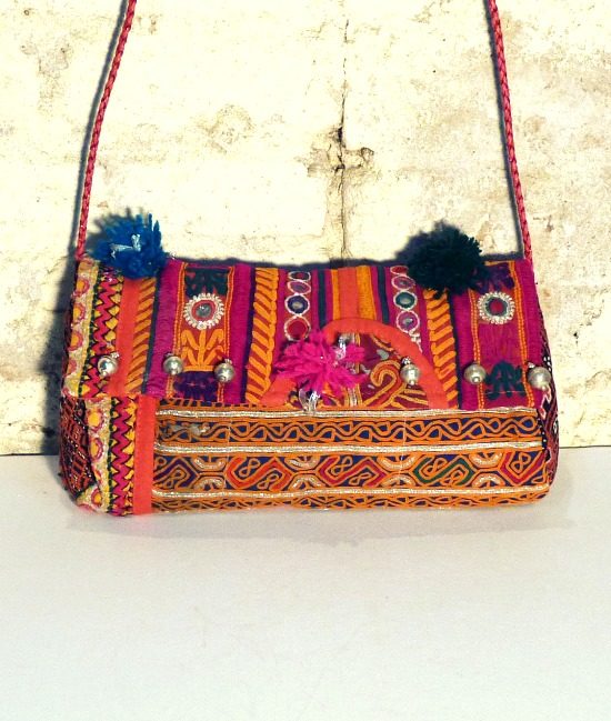 Indian boho bag with bells, Latika - The Stellar Boutique