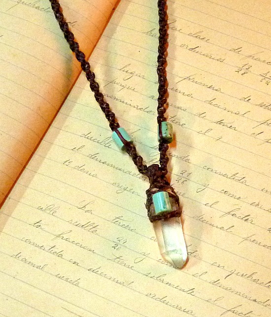 boho crystal necklace 2