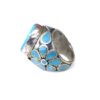 vintage chunky hippie ring turquoise 690