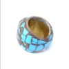 vintage chunky hippie ring turquoise 789