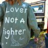 lover not a fighter custom military jacket me 2