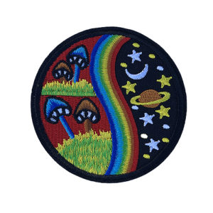 'Psychedelic shrooms' iron-on patch 2