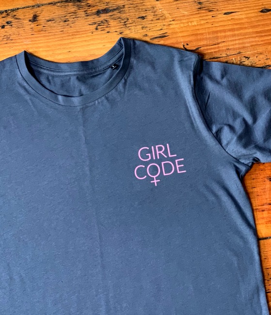 girl code feminist slogan organic tshirt 1