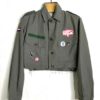 rebel girl vintage cropped military jacket 2