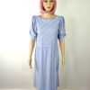 70s vintage blue pinstriped summer dress 4