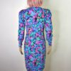 80s vintage neon floral dress 4