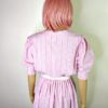 80s vintage pink candy stipe dress 5