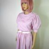 80s vintage pink candy stipe dress 6