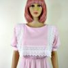 80s vintage pink lace summer dress 4
