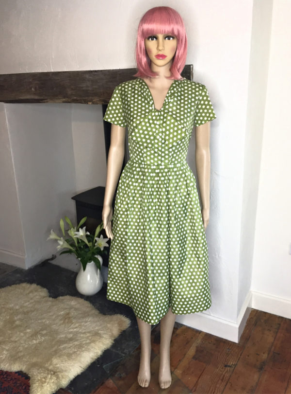 50s vintage tea dress 11