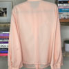 70s vintage ruffle blouse salmon pink bck