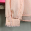 70s vintage ruffle blouse salmon pink cuff
