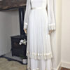 70s vintage sheer and lace maxi dress 11